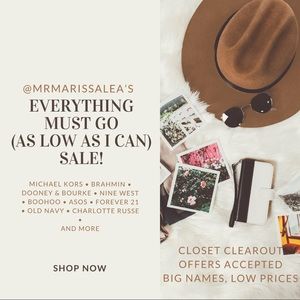 EVERYTHING MUST GO CLEARANCE SALE